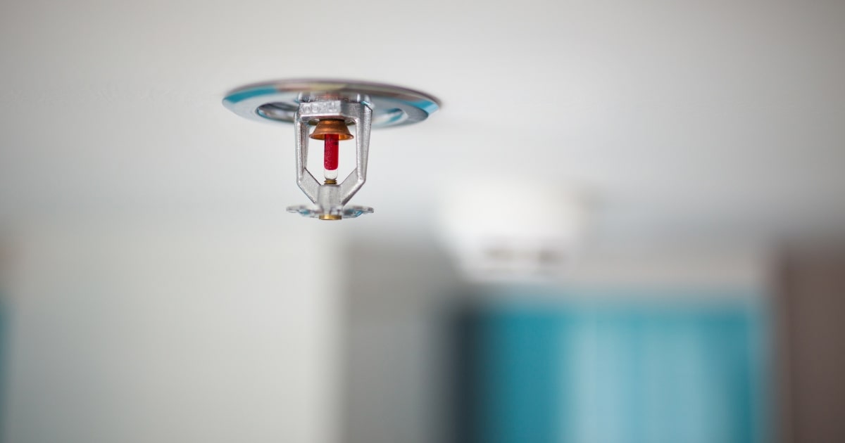 Fire sprinkler alarms to help reduce fire damage.